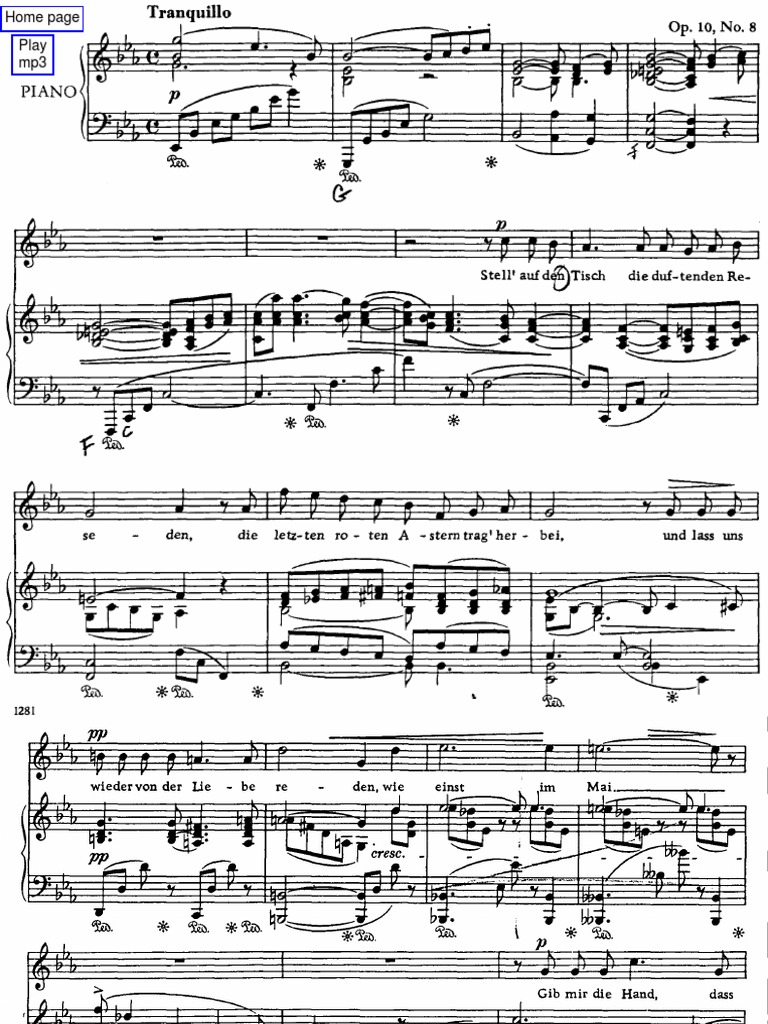 Allerseelen Strauss Pdf