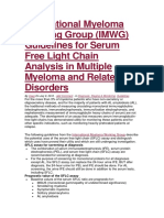 International Myeloma Working Group for Free Light Chain Myeloma