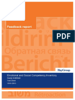 Feedback Report: Emotional and Social Competency Inventory