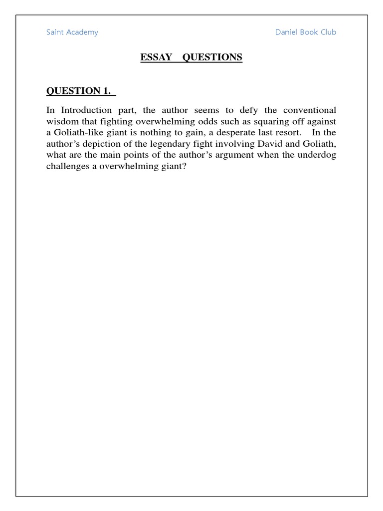 David and goliath rhetorical analysis essay picture