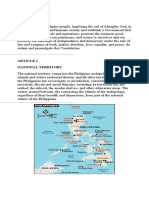 Preamble, National Territory & Doctrine of State Immunity