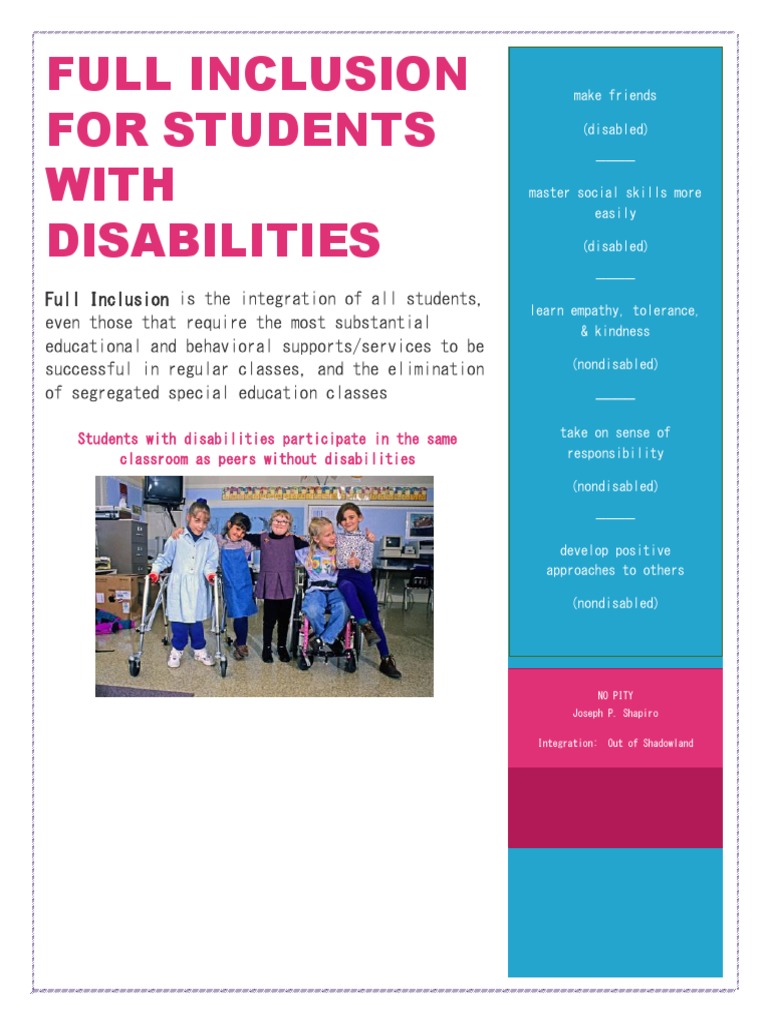 Full Inclusion for Students with Disabilities | PDF