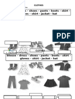 Annex 23 Clothes Worksheet