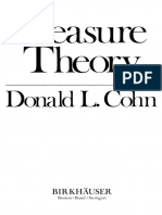 Measure Theory Donald L. Cohn