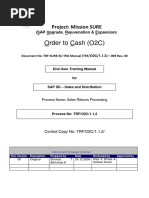 Sales Returns Processing