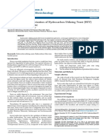 Isolation and Characterization of Hydrocarbon Utilizing Yeast Huyisolates From Palm Wine