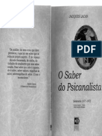LACAN, J. O saber do psicanalista - O seminário - Livro 19.pdf
