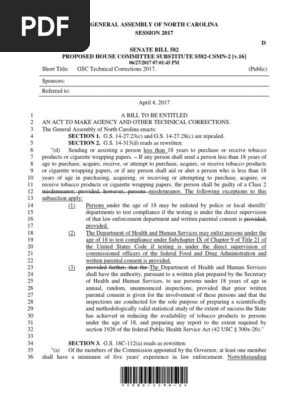 S582 GSC Tech Corrections House Rules PCS