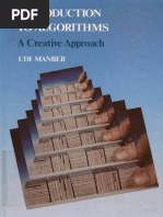 Introduction To Algorithms: A Creative Approach by Udi Manber