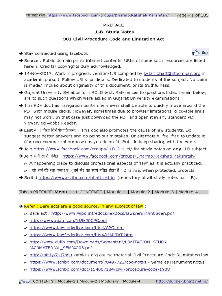 301 Civil Procedure Code PDF Lawsuit Pleading