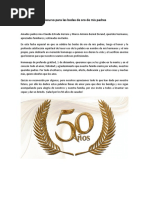 Discurso de Bodas de Plata Para Los Padres