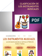 Clasificacion de Los Instrumenteos Musicales