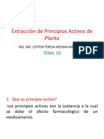 Extracción de principios activos de plantas