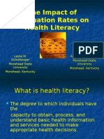The Impact of Graduation Rates On Health Literacy