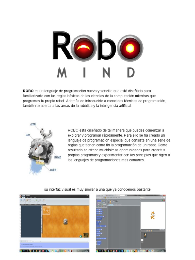Tutorial RoboMind | PDF | Programación de computadoras | Lenguaje de ...
