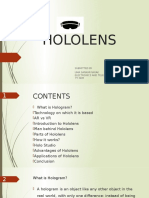 Hololens: Submitted by Uma Sankar Nayak Electronics and Telecommunication Engineering 7 SEM