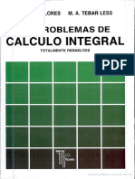 909 Problemas de Cálculo Integral Resueltos Tebar Flores PDF