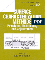 Surface Characterization Methods: Principles, Techniques and Applications