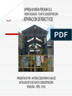 Concentradora Preparacion Reactivos Empresa Minera Perubar