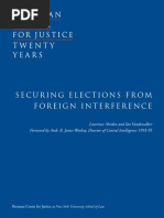Download Securing Elections From Foreign Interference by The Brennan Center for Justice SN352481785 doc pdf