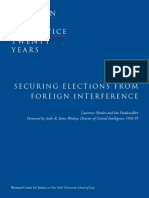 Securing Elections From Foreign Interference