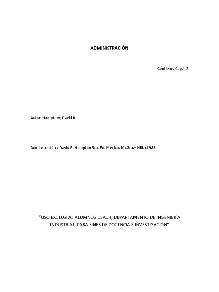 Biografía y Aportaciones de David R. Hampton | PDF