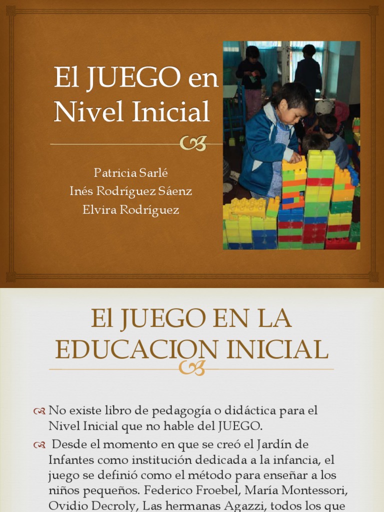 La Centralidad del Juego en Educación Inicial | PDF | Educación de la ...