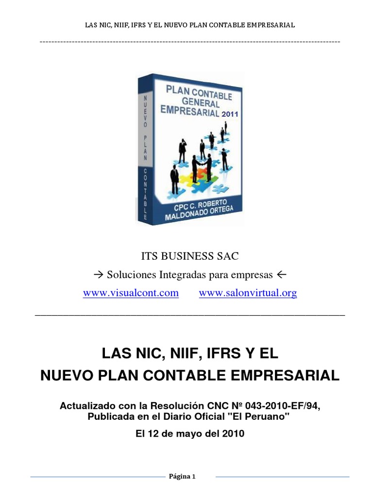 NIC, NIIF, IFRS y Nuevo Plan Contable | PDF | normas internacionales de ...