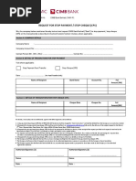 Stop Payment Stop Cheque (CPS)