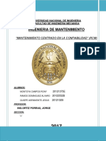 Mantenimiento Centrado en Confiabilidad (RCM)