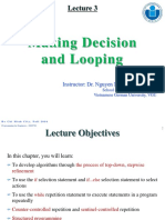 Lecture 3-Making Decision and Looping