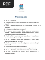 Questionc3a1rio de Podologia 2