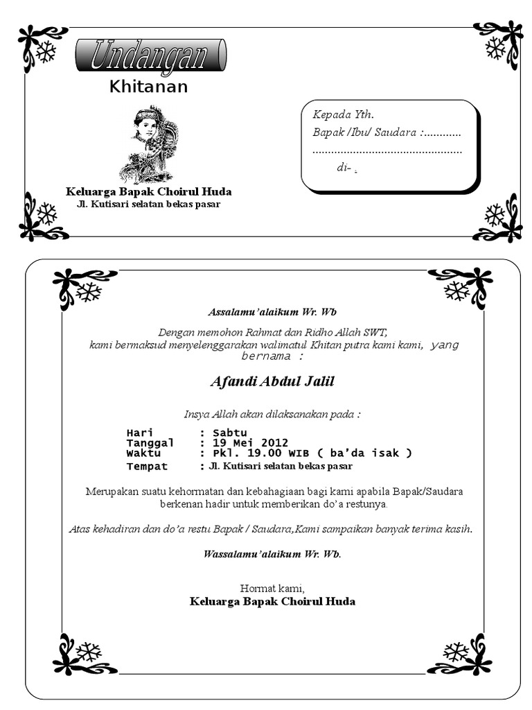 9700 Contoh Undangan  Hajatan  Khitan Terbaik Gratis  9700 Contoh Undangan  Hajatan  Khitan Terbaik Gratis