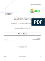 Modelos Estocasticos - Analisis de Distribuciones/ Series de Markov / ARIMA