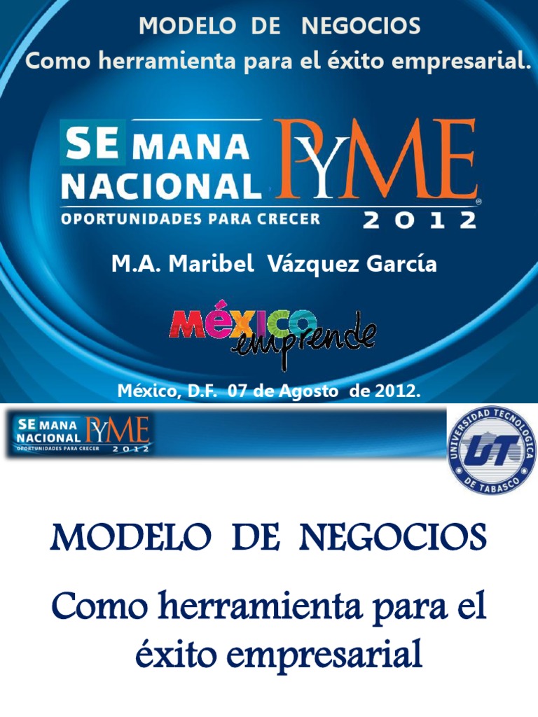 MODELO DE NEGOCIOS Como Herramienta para El Exito Empresarial PDF | PDF ...