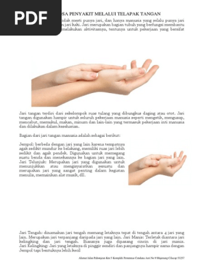 Analisa Penyakit Melalui Telapak Tangan De Nature Indoensia Pdf