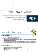 Non Uniform Annuities and Perpetuities (Online Version)