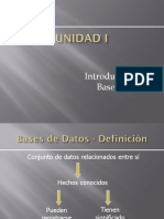 Unidad1 - Introduccion Base de Datos