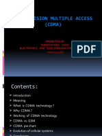 Code Division Multiple Access (CDMA) : Presented by Sudhananda Sahu Electronics and Telecommunication Branch