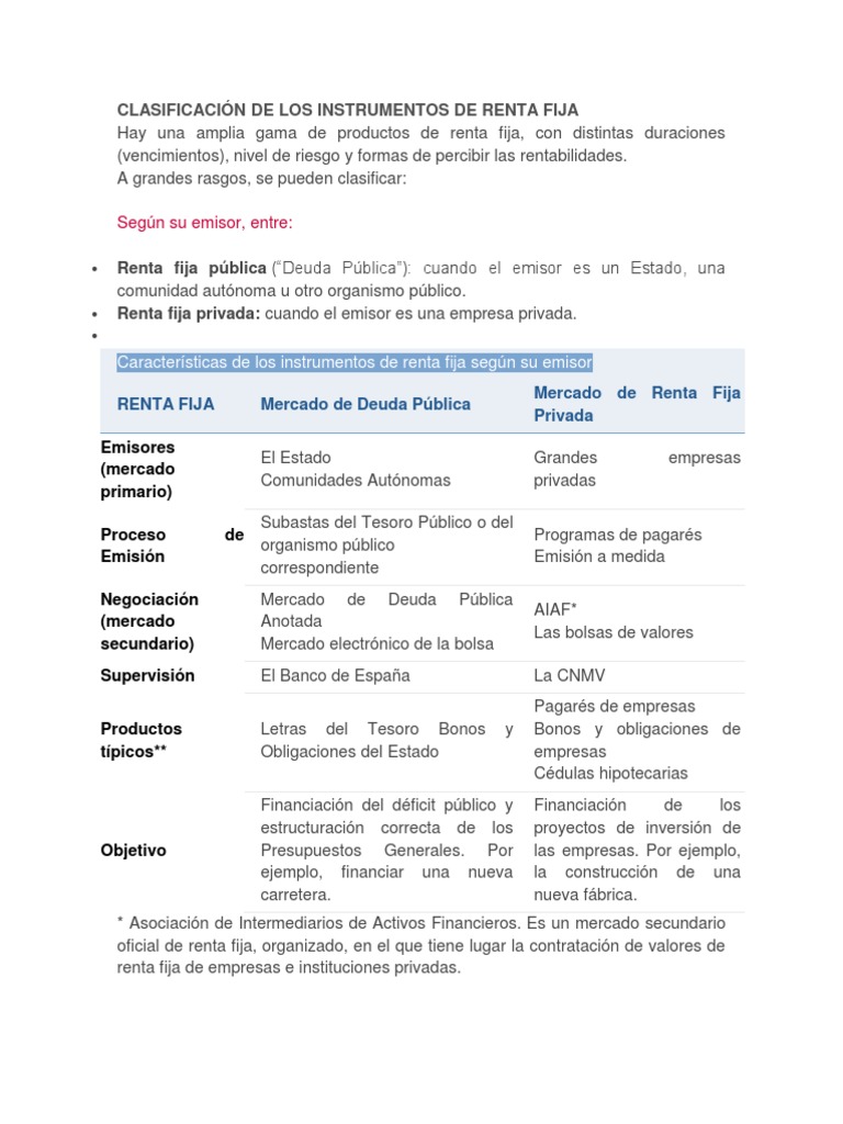 Renta Fija | PDF | Renta Fija | Deuda gubernamental