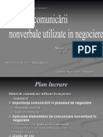 Importanta Comunicarii Nonverbale in Negociere