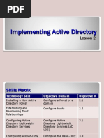 Implementing Active Directory: Lesson 2