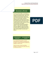 Common Forms in the Roman Breviary