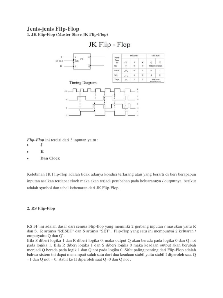 Jenis Flip Flop | PDF