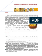 Fruits Processing Preservation Recipes PDF