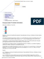 Portaria SAR #60 de 10-10-2016 - Estadual - Santa Catarina - LegisWeb