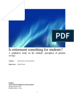 Retirement for Students (Management Project)