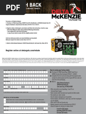 Delta mckenzie rebate sale