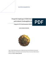 Pengaruh Lingkungan Politik Internasional Pada Industri Pembangkitan Listrik PDF
