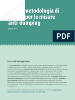 Nuova metodologia di calcolo per le misure anti-dumping